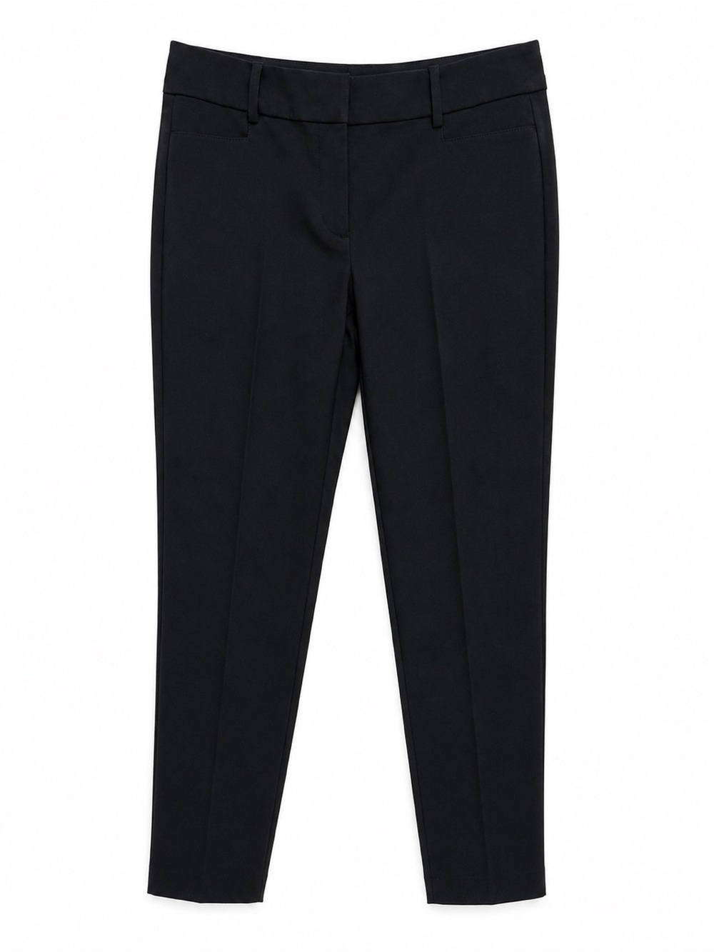 LOFT Curvy Skinny Ankle Pants Black Size 6